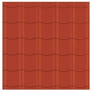 Easy-pan rood glans plaat 86x113.5 cm