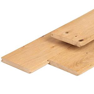 Eiken dakbeschot 1.8x13x400 cm gedroogd | geschaafd