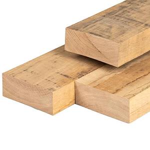 Eiken ligger 20x7x400 cm ongedroogd | fijn bezaagd