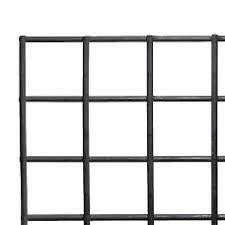 Gaaselement vuurverzinkt zwart gespoten maaswijdte 7.5x7.5 cm | draaddikte 3.8 mm H173xB173 cm