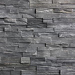Black Slate steenstrip 60x15x2-3,5 cm.