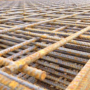 Bouwstaalmat Ø8mm 3 x 2 meter maas 15 x 15