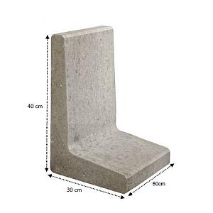 L Element 50x30x40 grijs