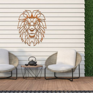 Wanddecoratie Leeuw 1.0 Cortenstaal S