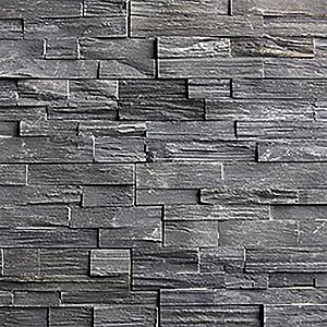 Black Slate steenstrip 60x15x2-3.5 cm.