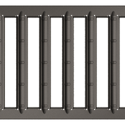 ACO Sleufrooster verzinkt staal antraciet, L=500m (tbv. ACO Hexaline 2.0 en ACO Euroline)