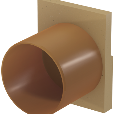 ACO Euroline eindplaat met H = 150mm PVC uitloop 110mm