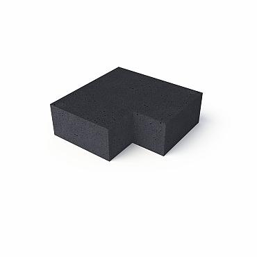 Schellevis (oud Hollands) Trap HOEKstuk 90° (40/20) BINNEN CARBON 60x60 CM