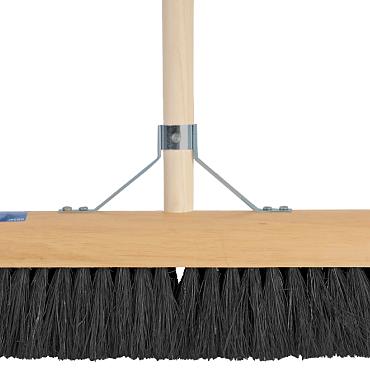 Zaalveger zwart incl. steel 40 cm