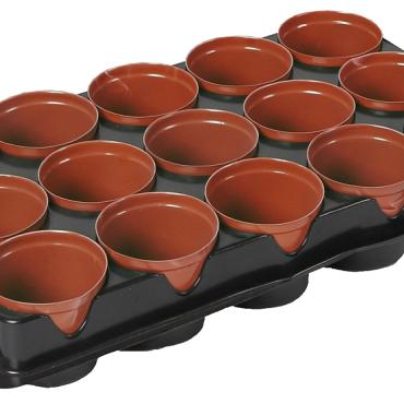 Plantenpotjes rond 7 cm (18 stuks)