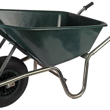 Kruiwagen 100L groen metaal