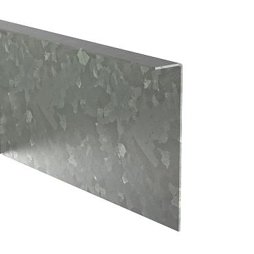 Verzinkt Edging gezet (L-vorm) 2300x2x390 mm (LxDxH)