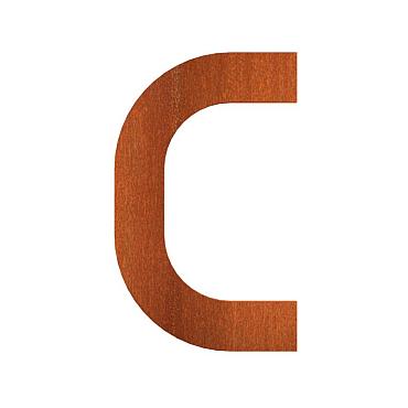 Letter C corten