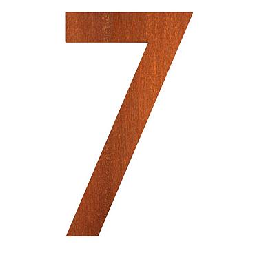 Nummer 7 corten 68x5x120 mm