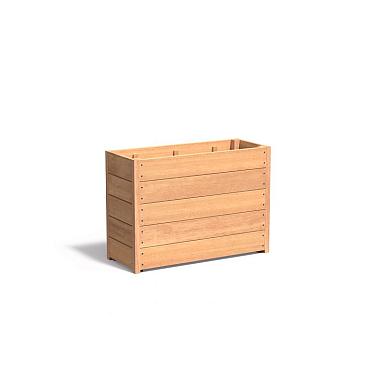 Bloembak Hardhout recht 1000 x 400 x 713 mm
