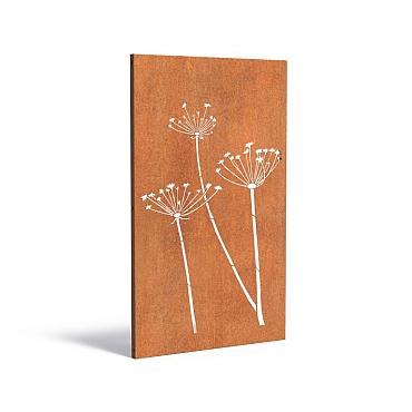 Decoratief paneel natuur Corten 1100 x 50 x 1800 mm