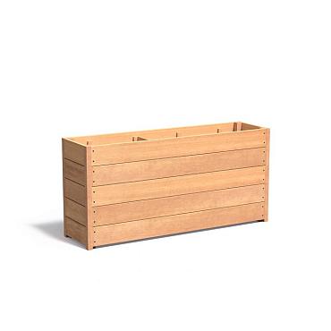 Bloembak Hardhout recht 1500 x 400 x 713 mm