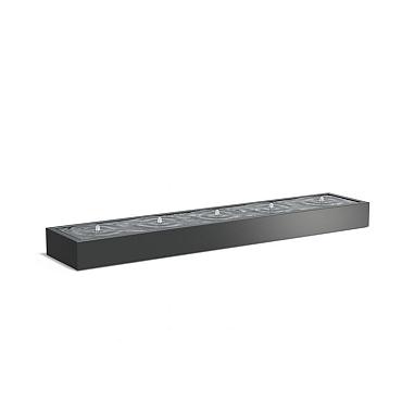 Watertafel Aluminium + LED 5000 x 1000 x 400 mm
