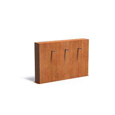 Vijvermuur Corten vrijstaand 1500 x 250 x 1000 mm
