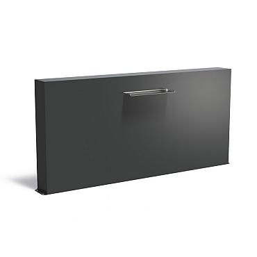 Vijvermuur Aluminium vrijstaand 2500 x 250 x 1200 mm