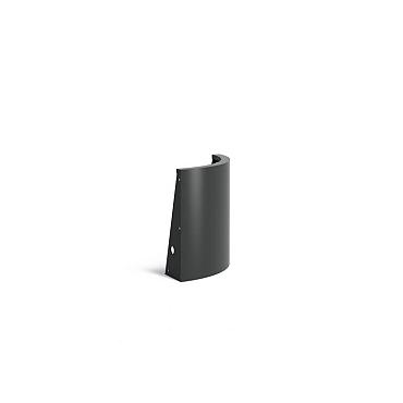 Keerwand Aluminium buitenbocht 500x4x600 mm (LxDxH)