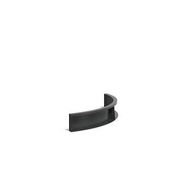 Keerwand Aluminium binnenbocht 1000x3x200 mm (LxDxH)