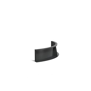 Keerwand Aluminium binnenbocht 1000x3x300 mm (LxDxH)
