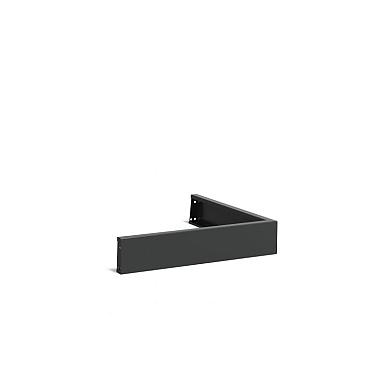 Keerwand Aluminium Buitenhoek 1000x3x200 mm (LxDxH)