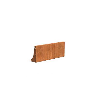 Keerwand Corten 1000x3x400 mm (LxDxH)