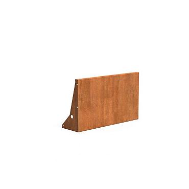 Keerwand Corten 1000x3x600 mm (LxDxH)