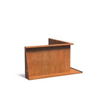 Keerwand Corten binnenhoek 1000x3x600 mm (LxDxH)