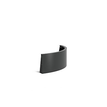 Keerwand Aluminium buitenbocht 1000x4x400 mm (LxDxH)
