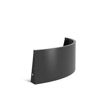 Keerwand Aluminium buitenbocht 1500x4x600 mm (LxDxH)