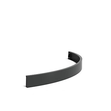 Keerwand Aluminium buitenbocht 2000x3x200 mm (LxDxH)