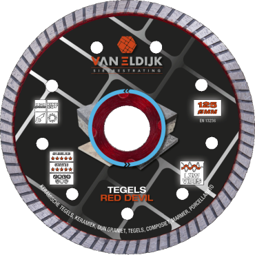 Van Eldijk slijpschijf natuursteen en keramiek 125 x22,23mm
