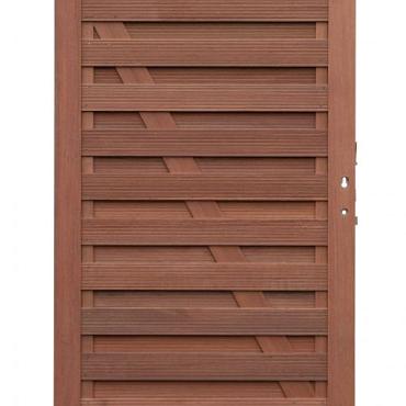 Keruing elegant poort 14 met slot 100x180cm incl. aanslaglat