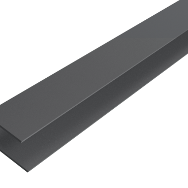Alu WEO Classic Gardenwall F-profiel Dark Grey 35x45mm L-360 cm (1089) L = 360 cm