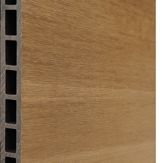 WPC fence board Teak 21x310mm (wb 300mm) L=178cm L=178 cm