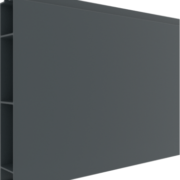 Alu tand + groef profiel 21x160mm (wb 150mm) L=178 cm RAL7016