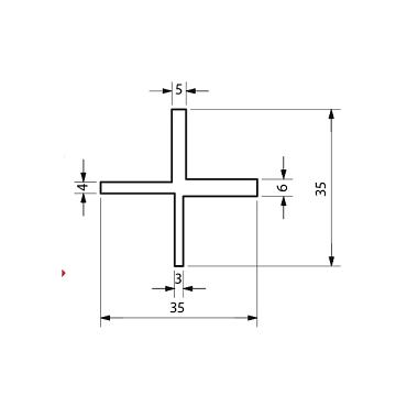 Cobra Deck afstandhouder dikte 3-4-5-6 mm 8 stuks per set