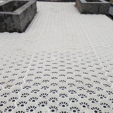 Grindplaat wit zonder doek 90x65