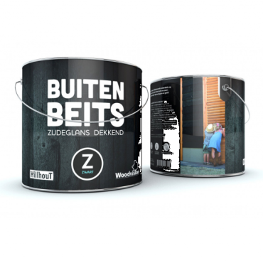 Douglas buiten beits 2,5 liter, zwart.