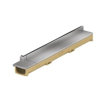 ACO Slotline opzetstuk RVS met inwendige hoek, lengte 850+150, H = 40