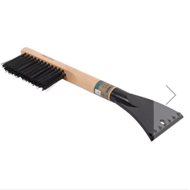 Talen Tools – IJskrabber – Met borstel – Gerecycled kunststof – Essenhouten handvat – ECO Friendly