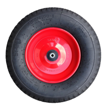 Wiel staal rood 4ply