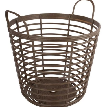 Mand Eco 25L bruin hout/PP