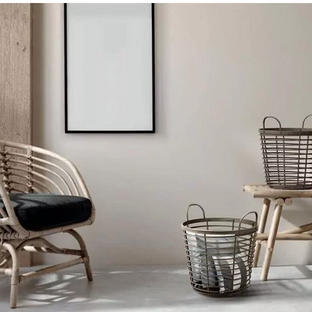 Mand Eco 40L bruin hout/PP