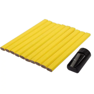 Talen Tools – Timmermanspotloden – Bouwpotloden – 10 stuks – Inclusief slijper