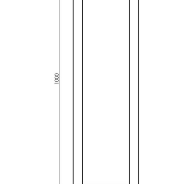Cortenstaal plantenbak Rechthoek 30x100 H=60 cm MET bodemplaat