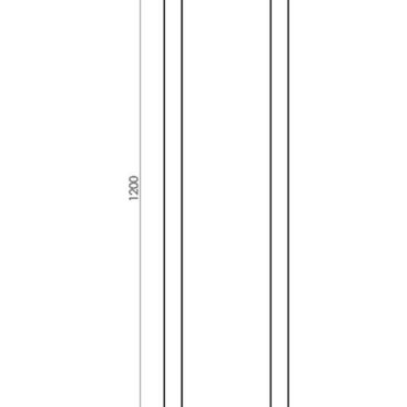 Cortenstaal plantenbak Rechthoek 30x120 H=80 cm MET bodemplaat